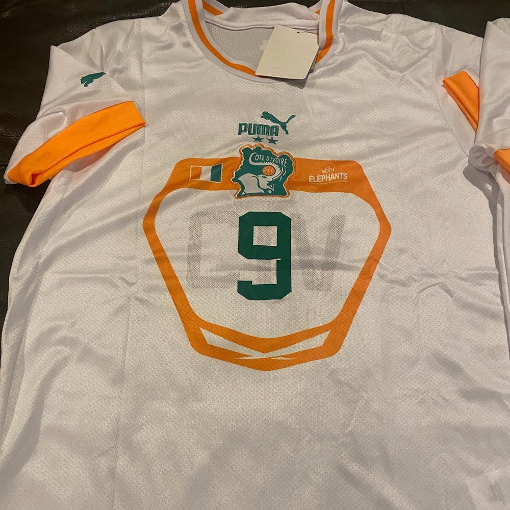 Puma IVORY COAST WILFRIED ZAHA Men's WORLD CUP JERSEY Sz M,L,XL,2X New w tags! - Picture 2 of 5